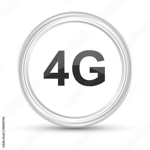 Weißer Button - 4G Breitband