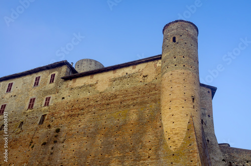 The Castle of Castiglione Falletto (Piedmont, Italy). Color image photo