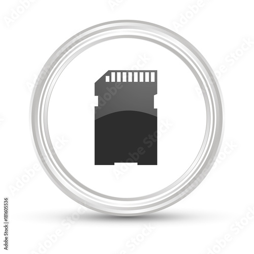 Weißer Button - SD-Karte