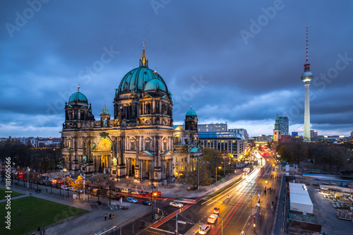 The Cathedral of Berlin at dawn, Germany