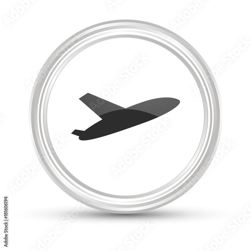 Weißer Button - Flieger