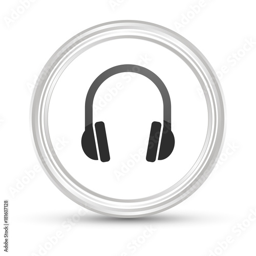 Weißer Button - Headset