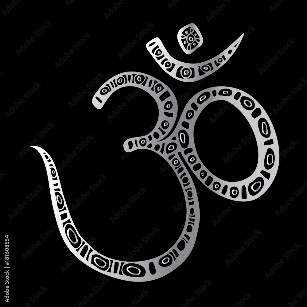 Fototapeta premium Om symbol. Aum, ohm.