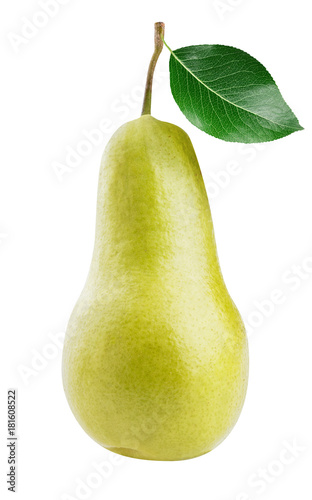 Fresh pears isolated on white background