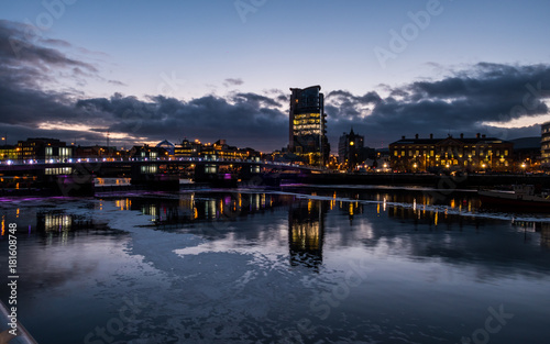 Belfast Waterfront at dusk