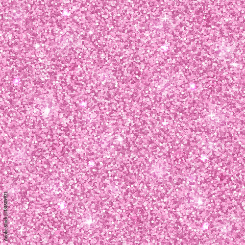 Pink glitter texture, seamless pattern. Vector