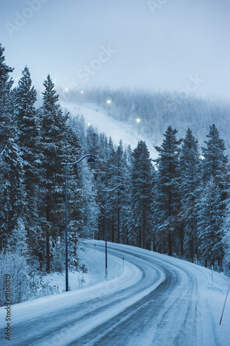 Snowy trees in lapland © Riku