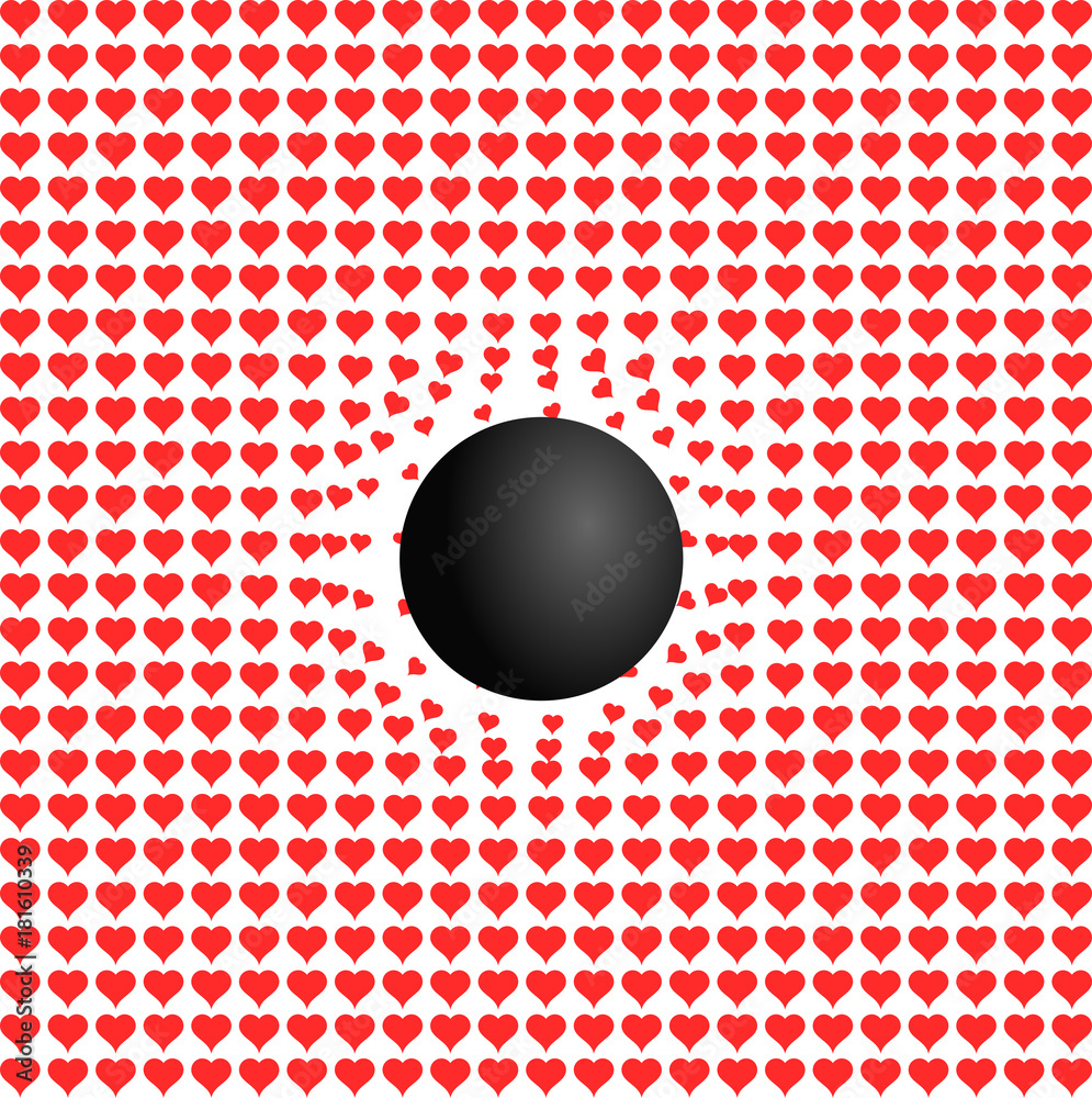 Inslag door kogel verstoord liefde