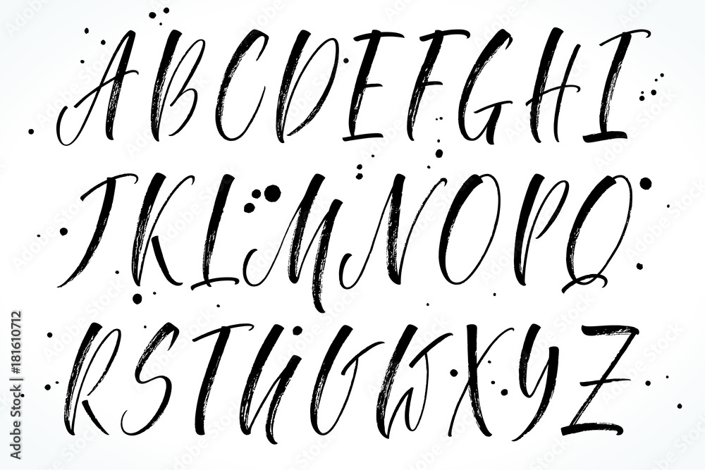 Calligraphy Alphabet, Modern Calligraphy