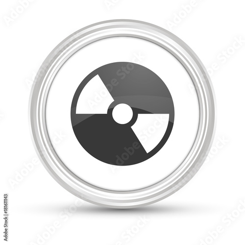 Weißer Button - CD - Datenträger