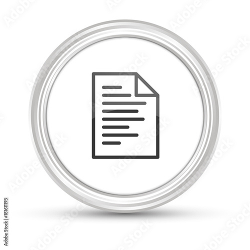 Weißer Button - Dokument mit Text