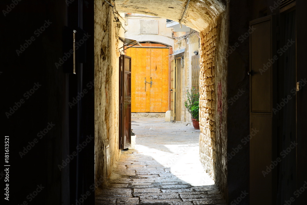 Bari, old street view. Italy