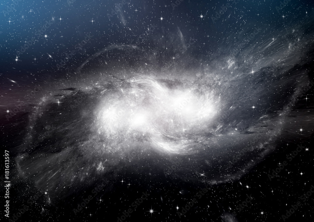 Fototapeta premium galaxy in a free space