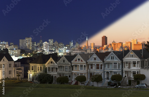 Photography San Francisco Skyline twilight transition