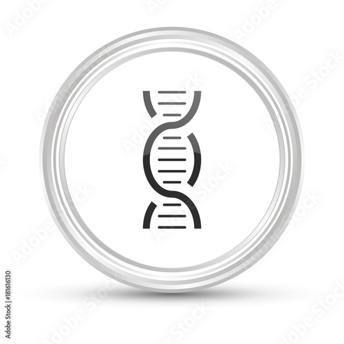 Weißer Button - DNA - Medizin