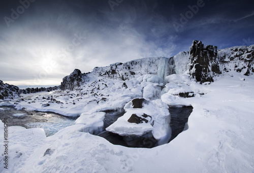 Öxarárfoss waterfall