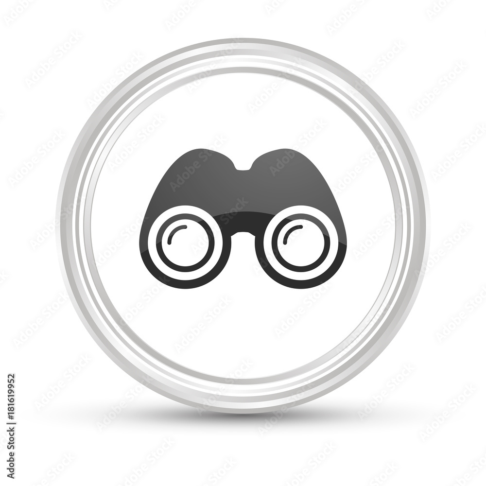 Weißer Button - Fernglas