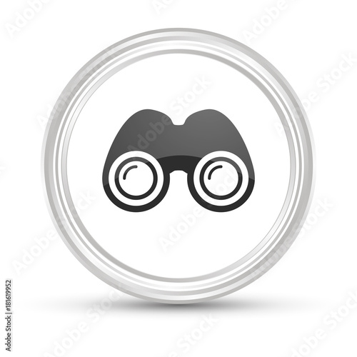 Weißer Button - Fernglas