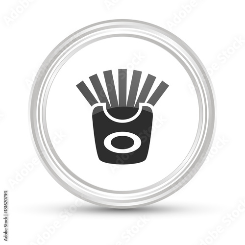 Weißer Button - Frittes
