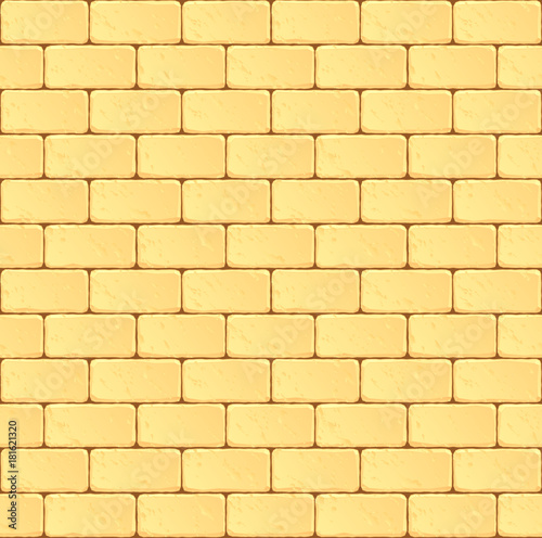 Sandstone block wall. Seamless pattern. Eps10 vector.