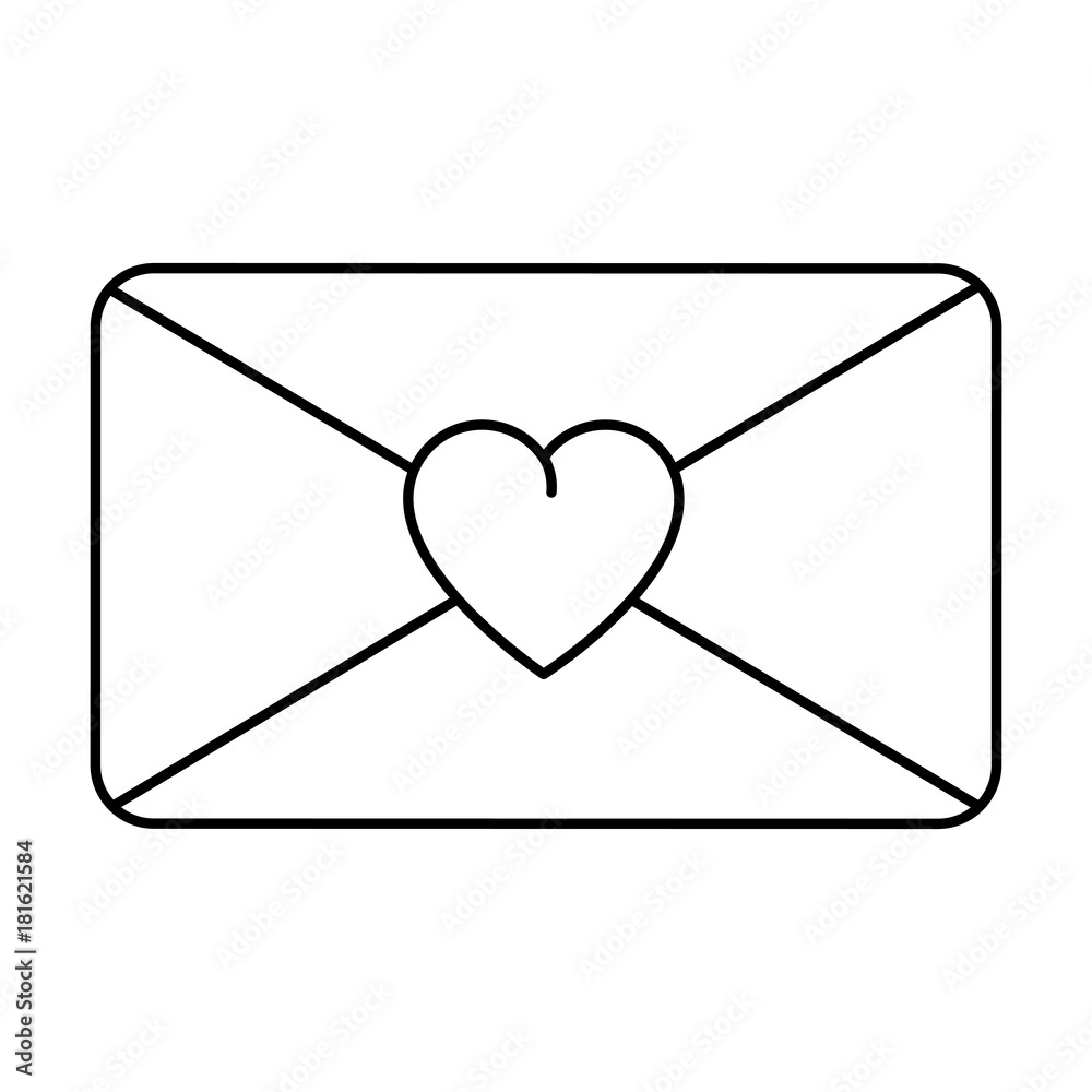 love envelope isolated icon vector illustration design love envelope isolated icon vector illustration design