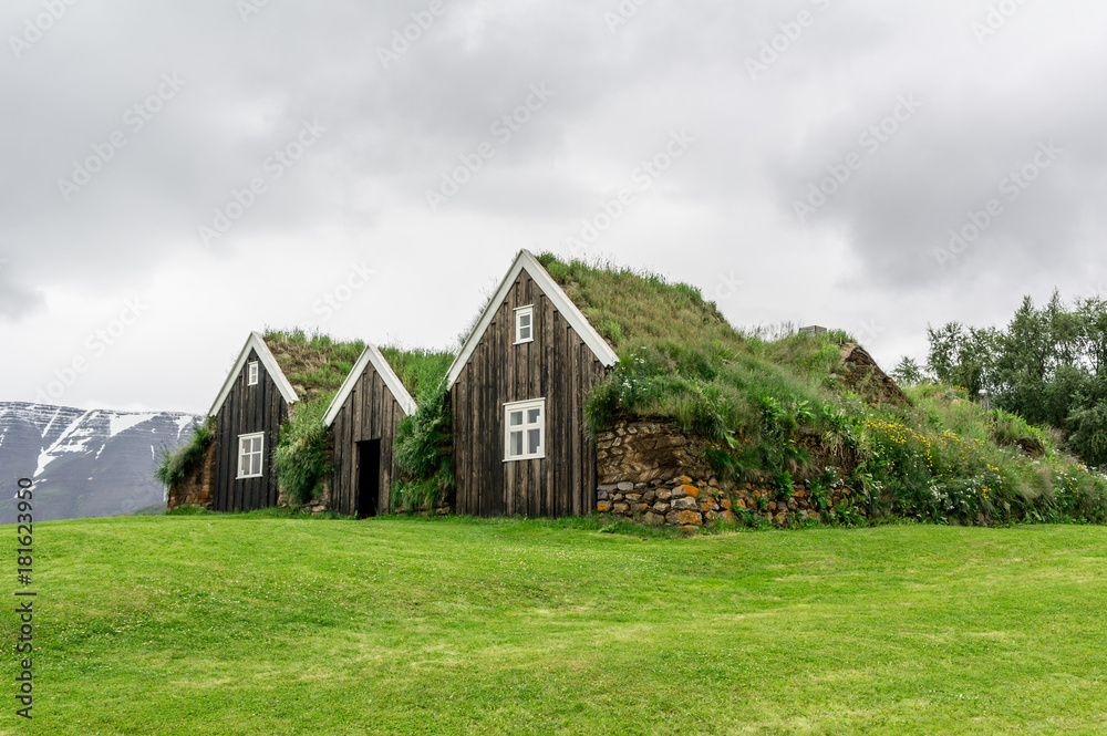 Turf houses in Iceland Turf houses in Iceland