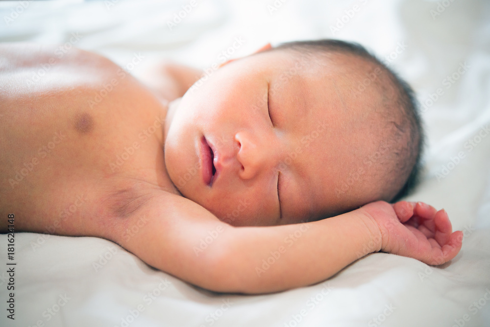 Sleeping newborn baby. Sleeping newborn baby.