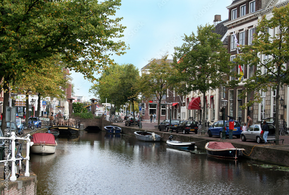 Obraz premium The Dutch city of Leiden