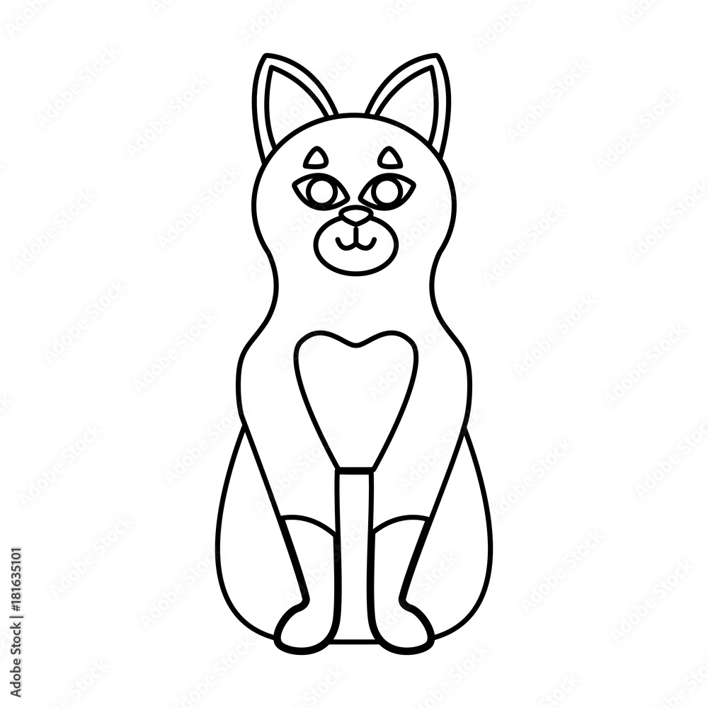 Obraz premium Cute cat cartoon