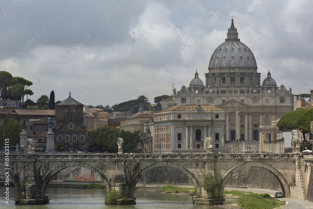 Day view at St. Peter's cathedral in Rome, Italy