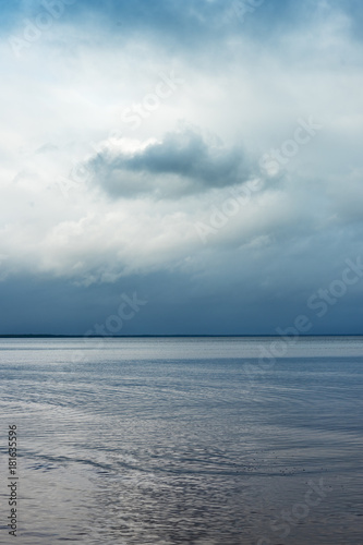 Still sea water  gulf of Riga  Baltic sea.