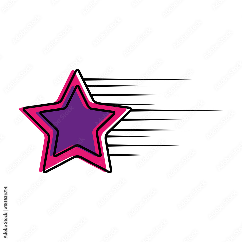 Obraz premium star fast isolated icon vector illustration design