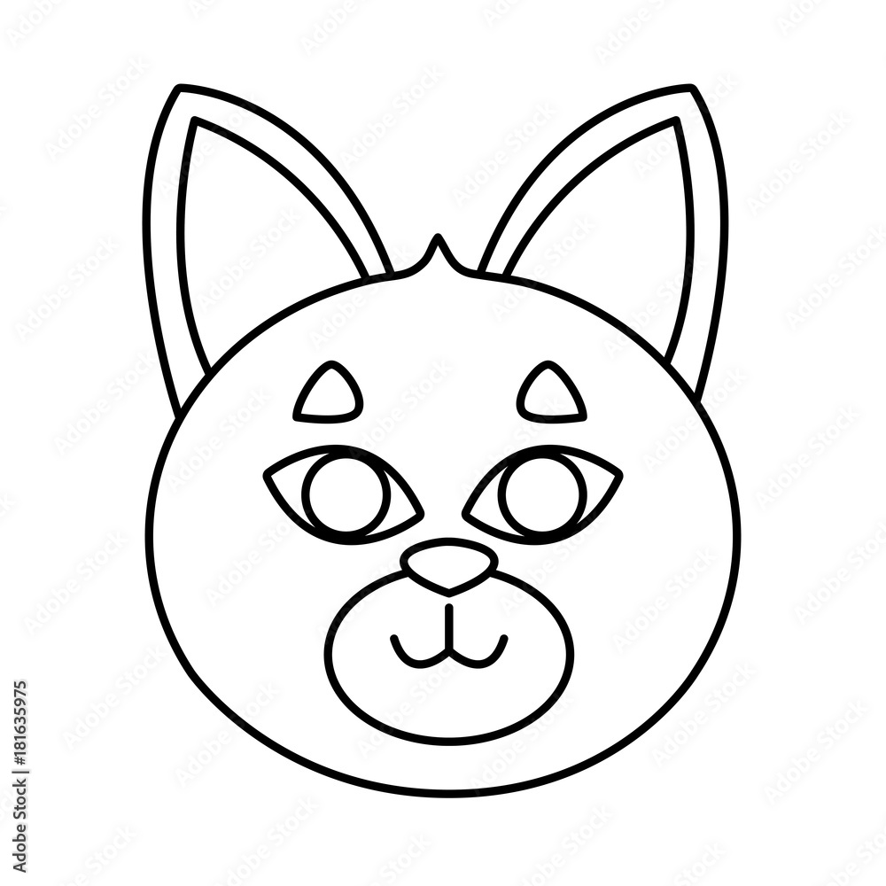 Obraz premium Cat head cartoon