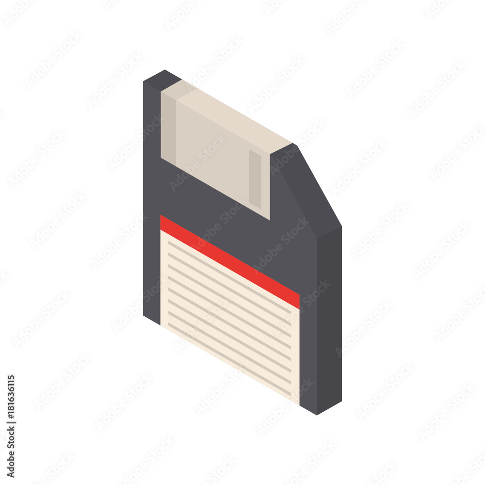 isometric floppy diskette icon over white background colorful design vector illustration isometric floppy diskette icon over white background colorful design vector illustration