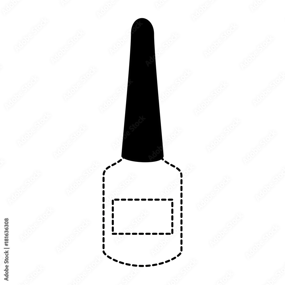nailspolish bottle isolated icon vector illustration design nailspolish bottle isolated icon vector illustration design