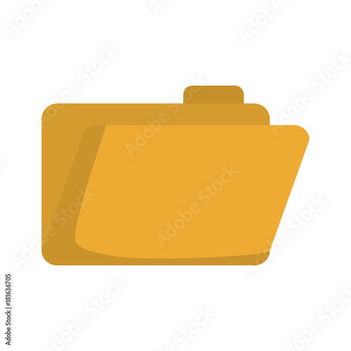 document folder icon over white background colorful design  vector illustration