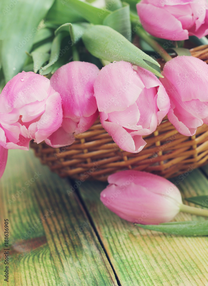 Bouquet of pink tulips Bouquet of pink tulips