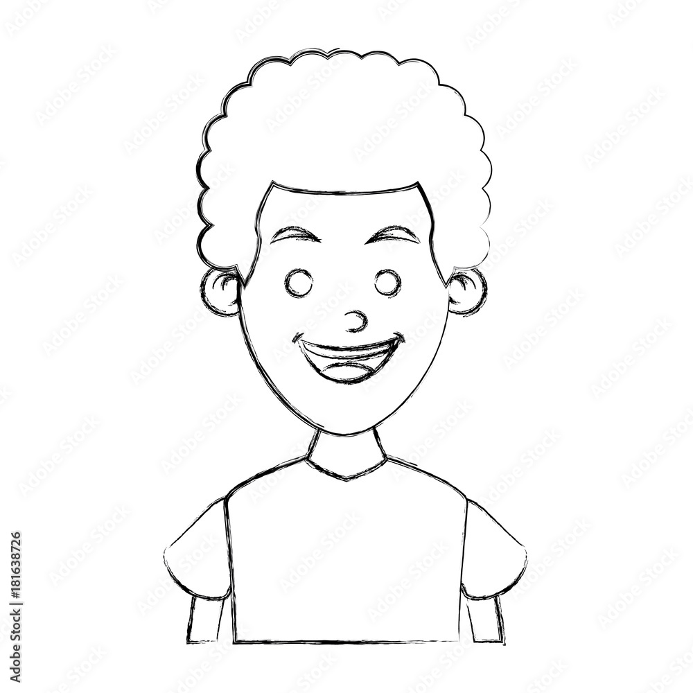 Boy smiling profile Boy smiling profile