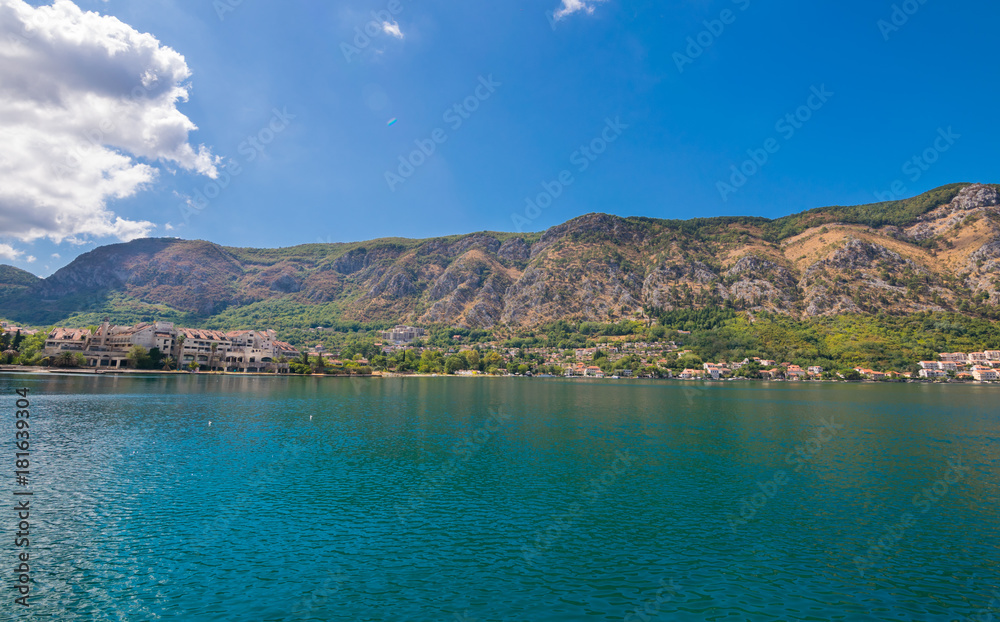 The old Mediterranean port of Kotor, Kotor fortress, Bay of Kotor, Kingdom of Dalmatia, Balkan Peninsula, Montenegro, Europe