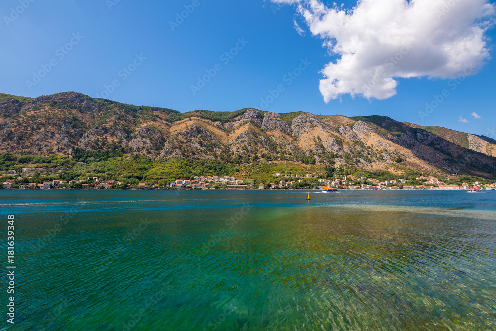 The old Mediterranean port of Kotor, Kotor fortress, Bay of Kotor, Kingdom of Dalmatia, Balkan Peninsula, Montenegro, Europe