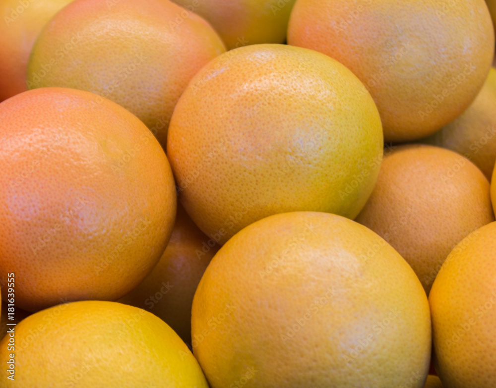 large yellow pink grapefruit closeup large yellow pink grapefruit closeup