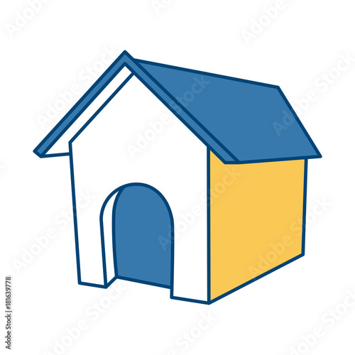 Dog house isolated