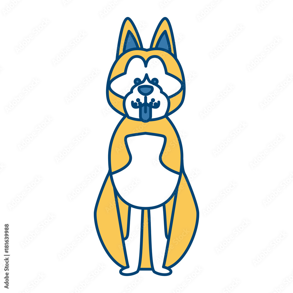 Fototapeta premium Cute dog cartoon