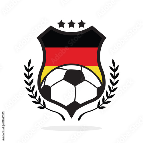 Germany national flag football crest