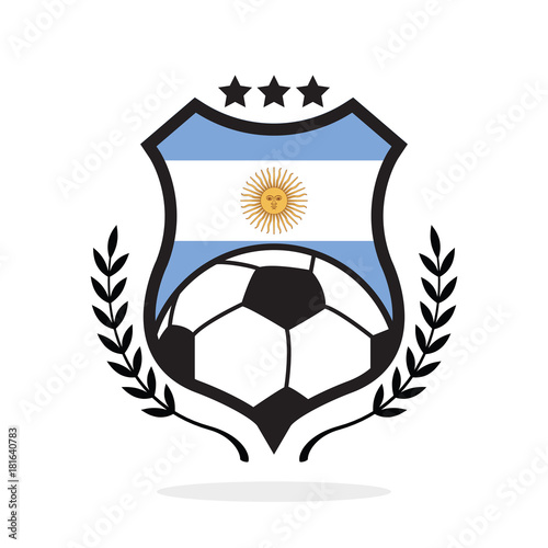 Argentina national flag football crest