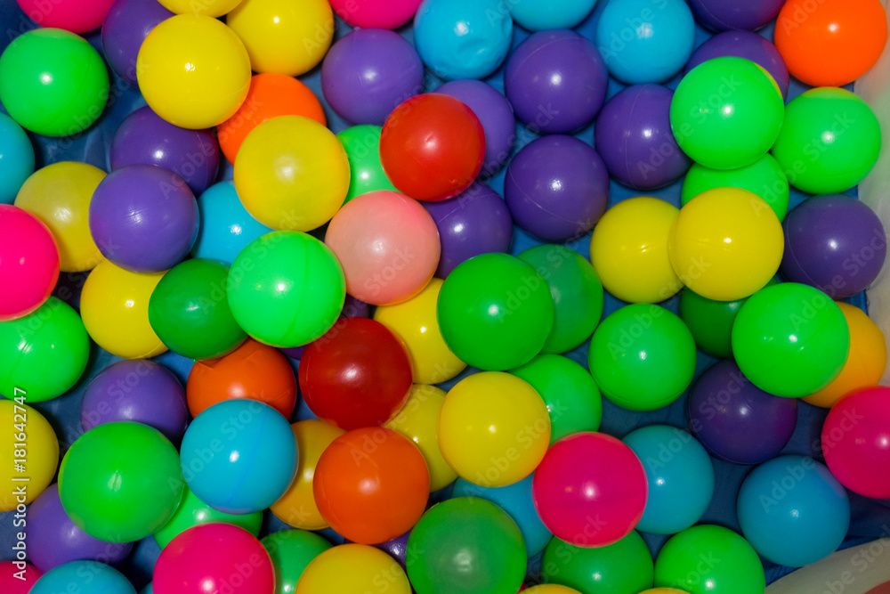 Multi colored plastic balls Multi colored plastic balls