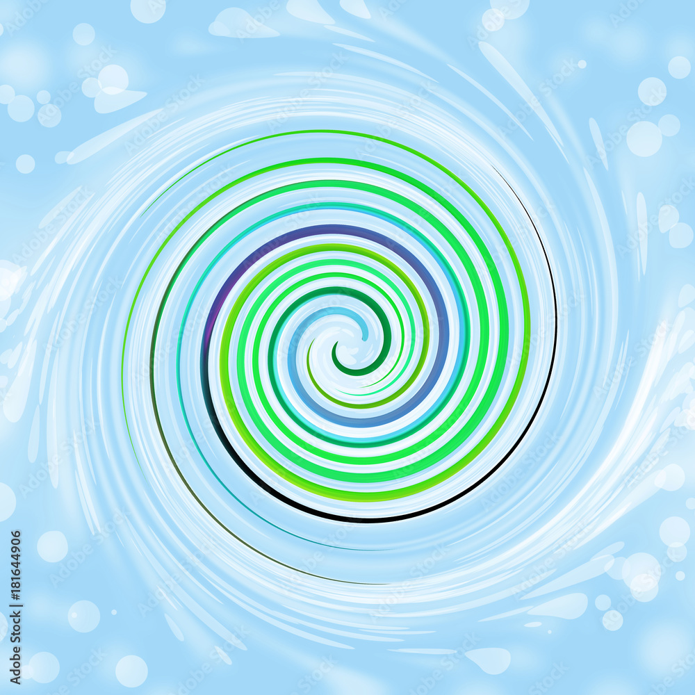 spiral rainbow background