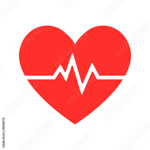heartbeat icon vector