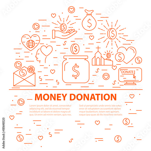 Donation banner template photo