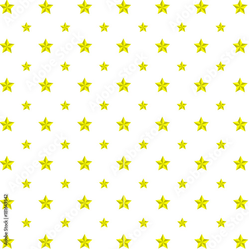 wallpaper seamless pattern with yellow stars - vector illustration